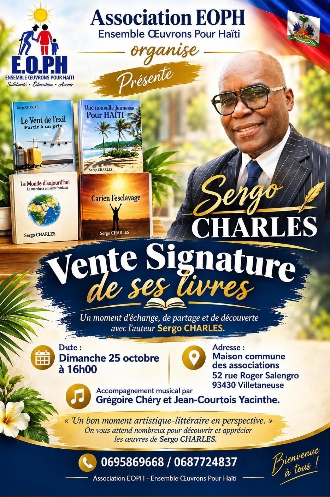 Vente signature livres Sergo Charles